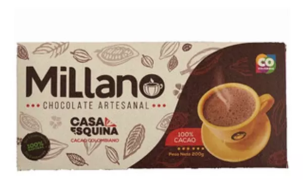 Chocolate Tradicional 100% Sin Azucar 200g - Millano