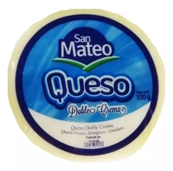 Queso Doble Crema Entero 110 Gr San Mateo