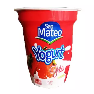 Yogurt Vaso 150 Gr Fresa San Mateo