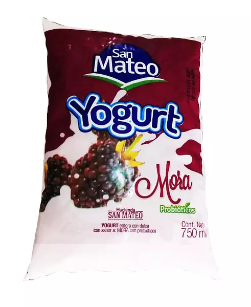 Yogurt 750 Ml Mora San Mateo