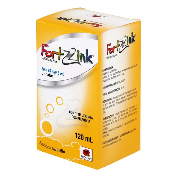 Fortzink Jarabe 20 Mg