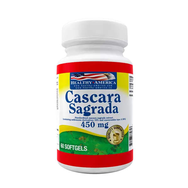 Cascara Sagrada 450mg 60 Capsulas - Healthy America