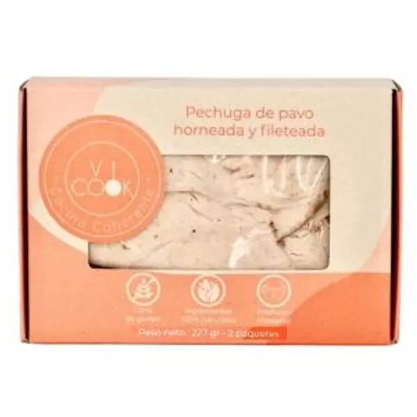 Pechuga de Pavo Horneada y Fileteada 227g - Vicook