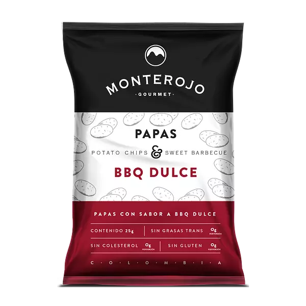 Papas Bbq Dulce 25 Gr - Monterojo