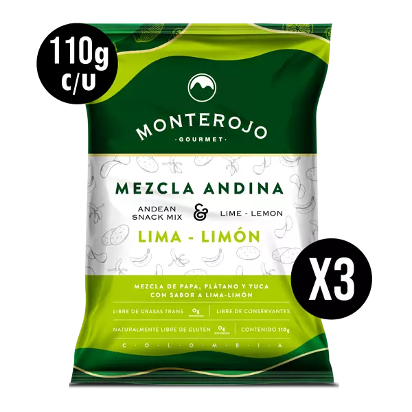 Mezcla Andina Lima Limón 330gr - Monterojo