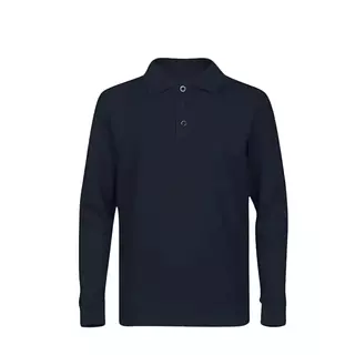 Camibuso Tipo Polo Manga Larga Unisex Negro
