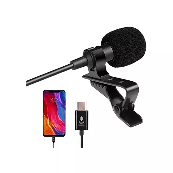 Micrófono Doble Solapa Plug Usb C