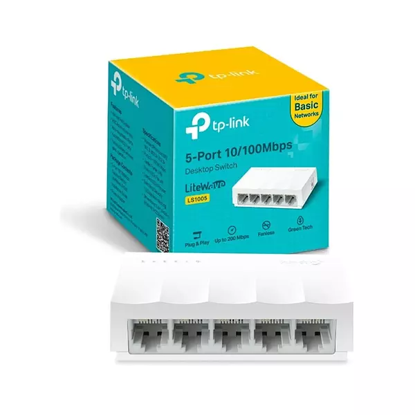 Switch Tp Link De Escritorio De 5 Puerto 10/100 Rj45