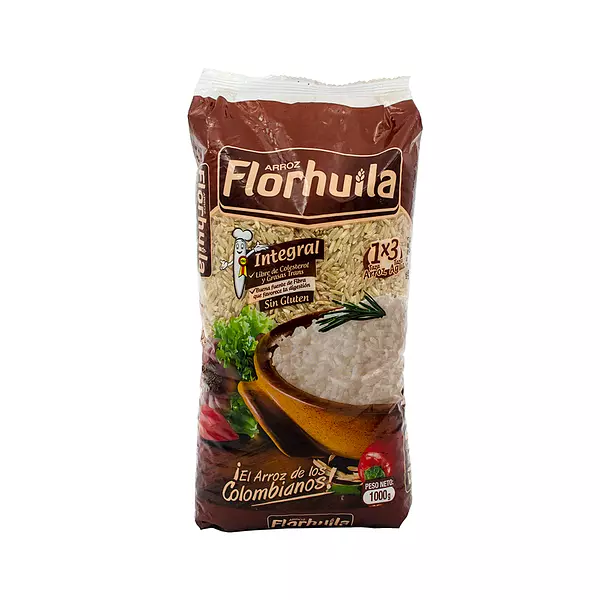 Arroz Integral Florhuila Libre De Colesterol Y Grasas Trans