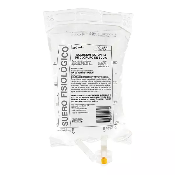 Suero Fisiológico Bolsa