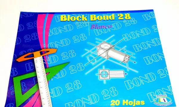 Block Base 28 Con Formato Horizontal 1/8 Grde