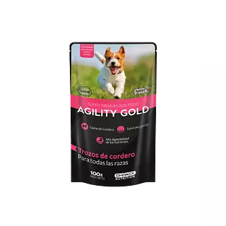 Agility Gold Pouche Trozos De Cordero Para Todas Las Razas