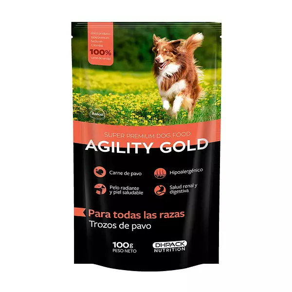 Agility Gold Pouche Trozos De Pavo Para Todas Las Razas