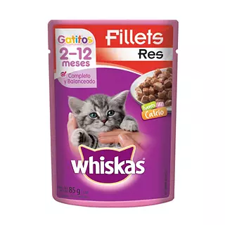 Whiskas Pouche De Res Para Gatitos