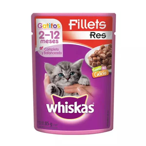 Whiskas Pouche De Res Para Gatitos