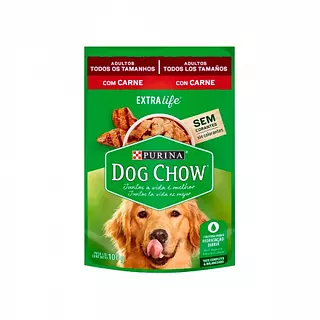 Dog Chow Pouche Con Carne Adultos De Todos Los Tamaños