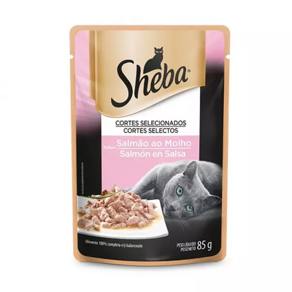 Sheba Pouche Para Gato Sabor A Salmón En Salsa