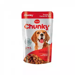 Chunky Delidog Comida Húmeda Trozos De Carne De Res