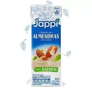 Leche de Almendras Natural 900ml - Jappi