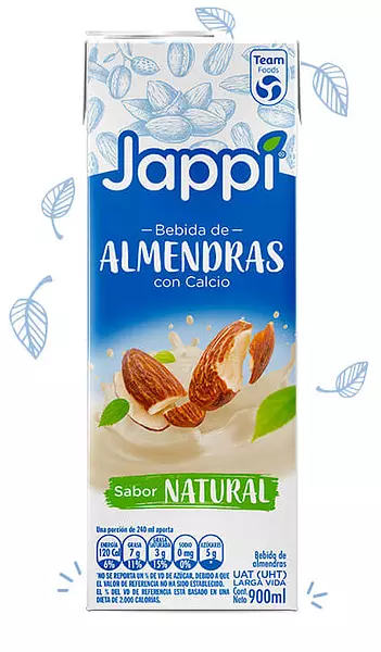 Leche de Almendras Natural 900ml - Jappi