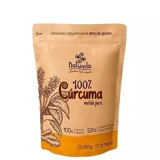 Curcuma Molida de Polvo 60g - Naturela