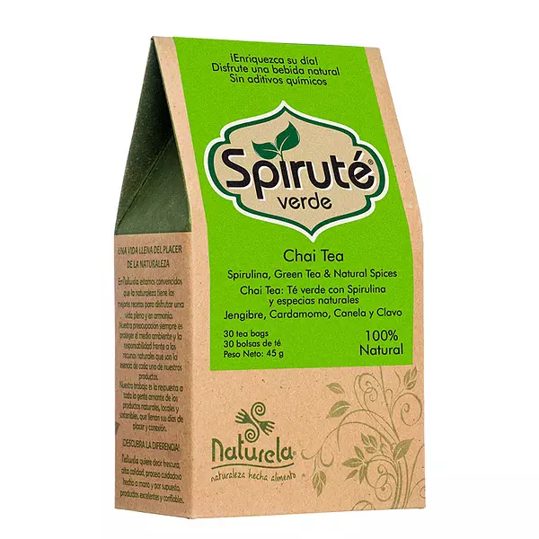 Spirute Verde Te Verde con Spirulina 30 Sobres - Naturela