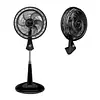 Ventilador Samurái Silence Force Plus 2 En 1 Negro 4101