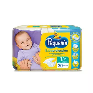 Pañales Pequeñín Extraprotección Etapa 1/P x 30 Unidades