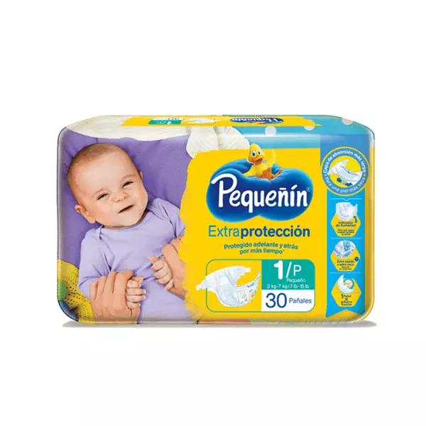 Pañales Pequeñín Extraprotección Etapa 1/P x 30 Unidades