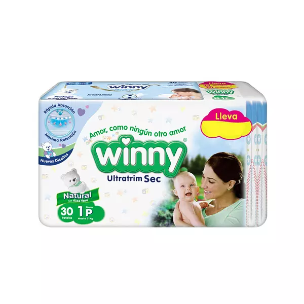 Pañales Winny Etapa 1/P x 30 Unidades