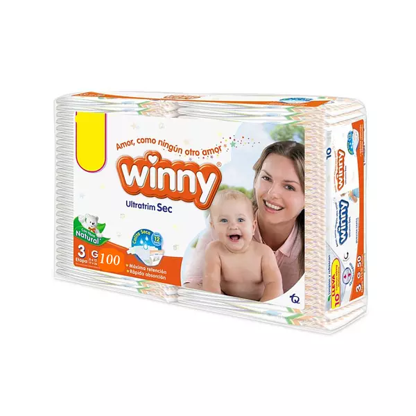 Pañales Winny Etapa 3/G x 100 Unidades