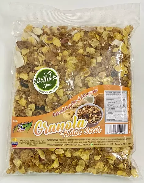 Granola Frutos Secos 450gr - Pronasur