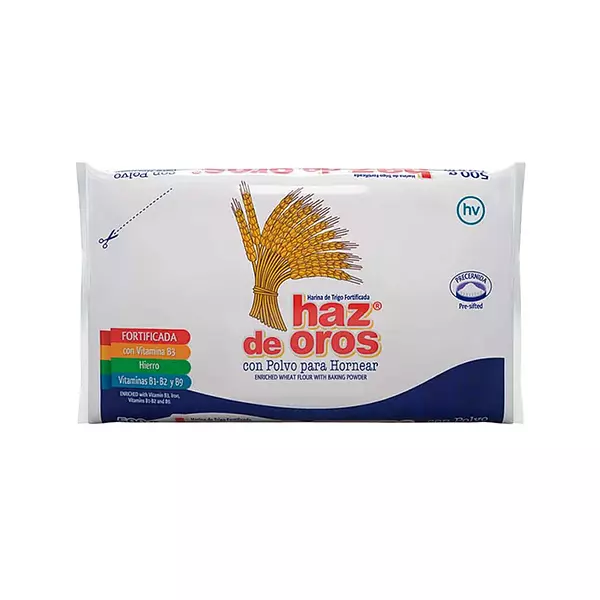 Harina De Trigo Haz De Oros Con Polvo Para Hornear