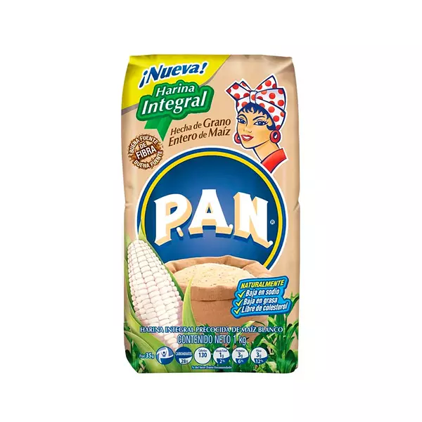 Harina Pan Integral Blanca