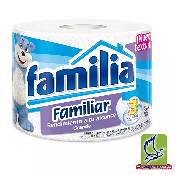 Papel Higiénico Familia Doble Hoja