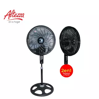 Ventilador Altezza Pedestal Pro Mp 18 Negro 2en1 8550