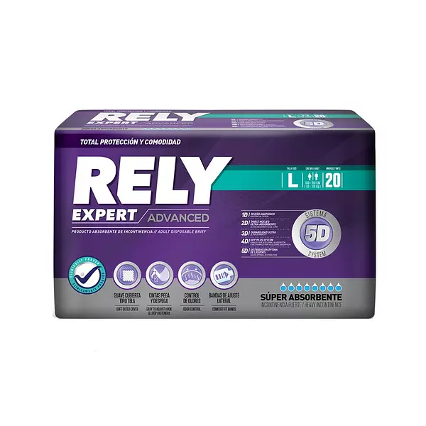 Pañales Rely Advanced Talla L