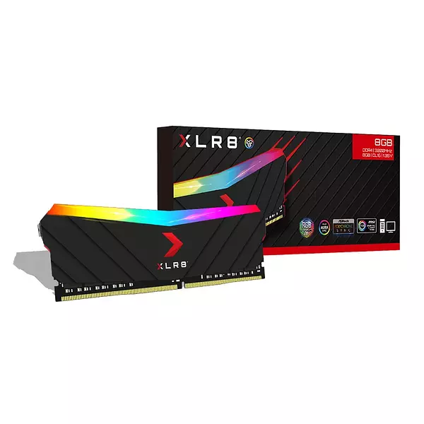 Memora Ram Ddr4 8g 3200mhz Pny Xlr8 Rgb