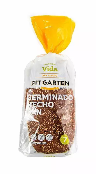 Pan Tajado de Germinados Vida 500gr - Fit Garten