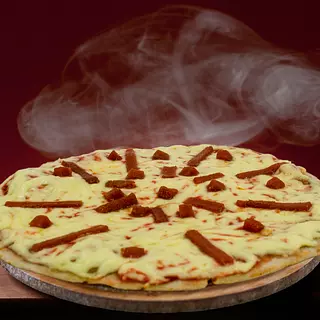 Pizza De Bocadillo Con Doble Queso