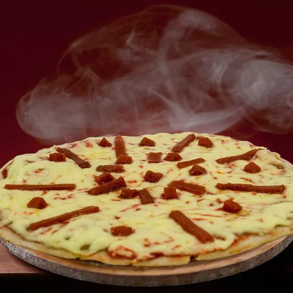 Pizza De Bocadillo Con Doble Queso