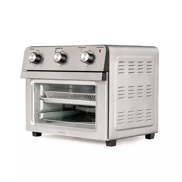 Horno Tostador Kalley + Airfryer Plateado 20 Lt 4493