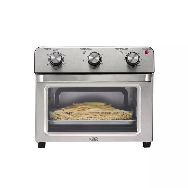 Horno Tostador Kalley + Airfryer Plateado 20 Lt 4493