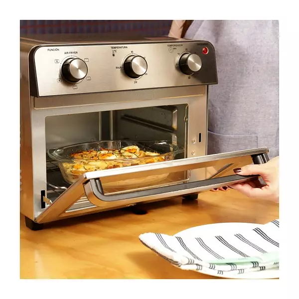 Horno Tostador Kalley + Airfryer Plateado 20 Lt 4493