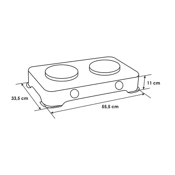 Cocineta Abba De Mesa Sg200-1 A Gas Natural 2p Qa Gris 4171