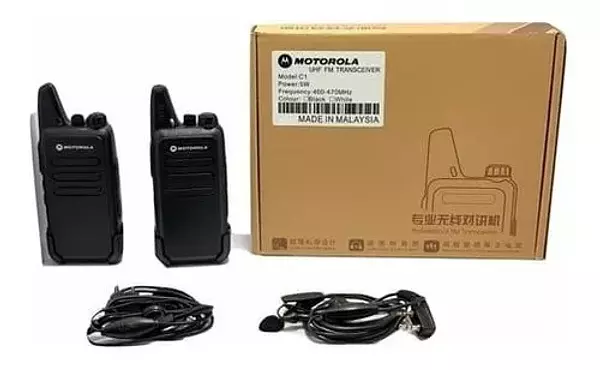 Pareja De Radios C1 Uhf Transceiver Motorola