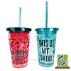 Vaso Estampado C/Pitillo 82-9 82-10 82-11 82-12
