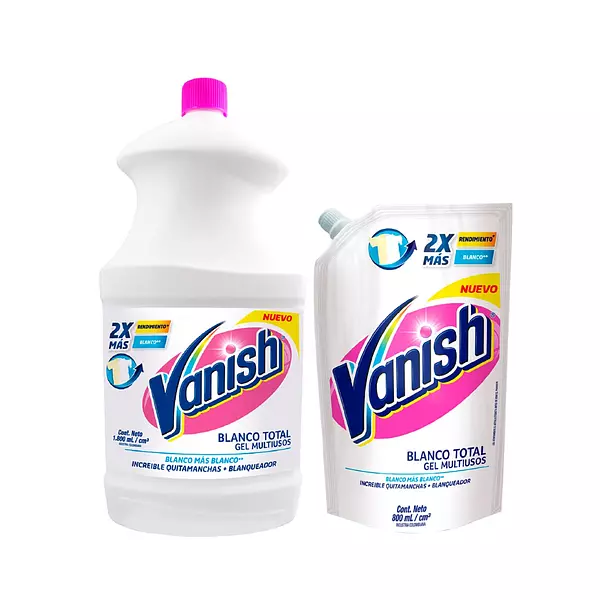 Promoción Quitamanchas Vanish Blanco Por 1800 Mas 800 Ml