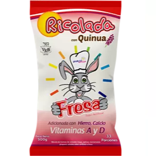 Ricolada con Quinua Sabor Fresa 500g - Quinoa Club
