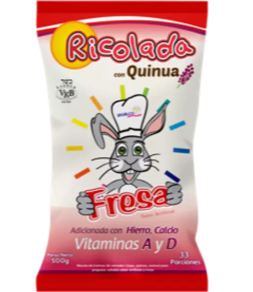 Ricolada con Quinua Sabor Fresa 500g - Quinoa Club